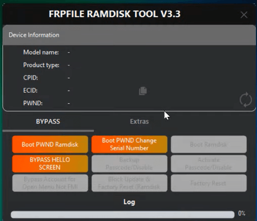 FRPFILE RAMDISK IPHONE 5S ATÉ 6S PLUS